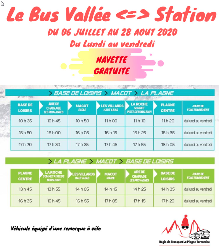 Bus vallée - station