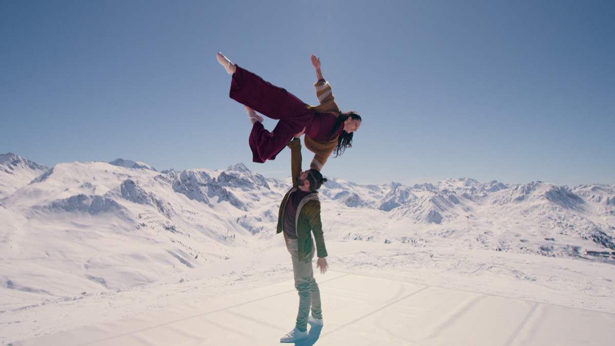 Duo aérien à La Plagne