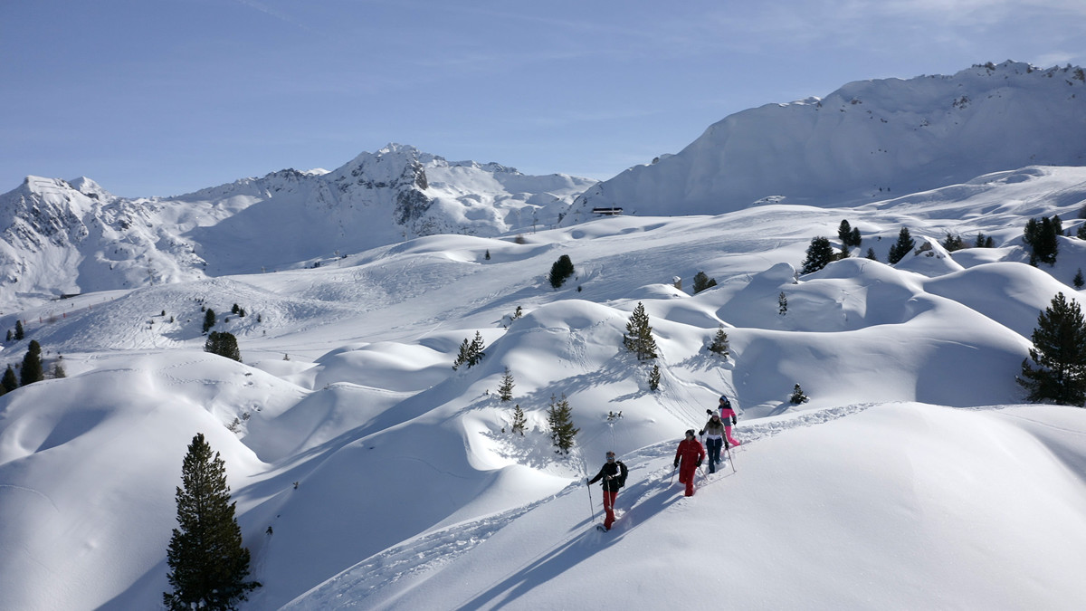 Les dolines à La Plagne