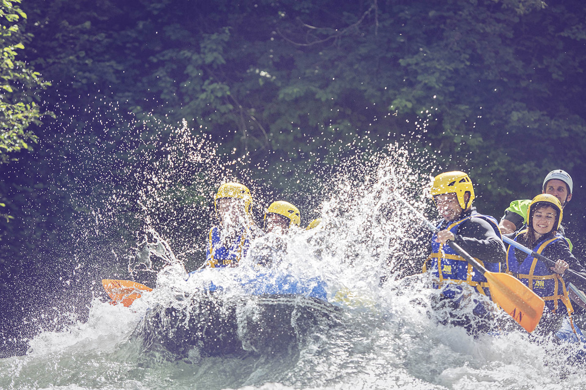 Aventure à La Plagne en rafting