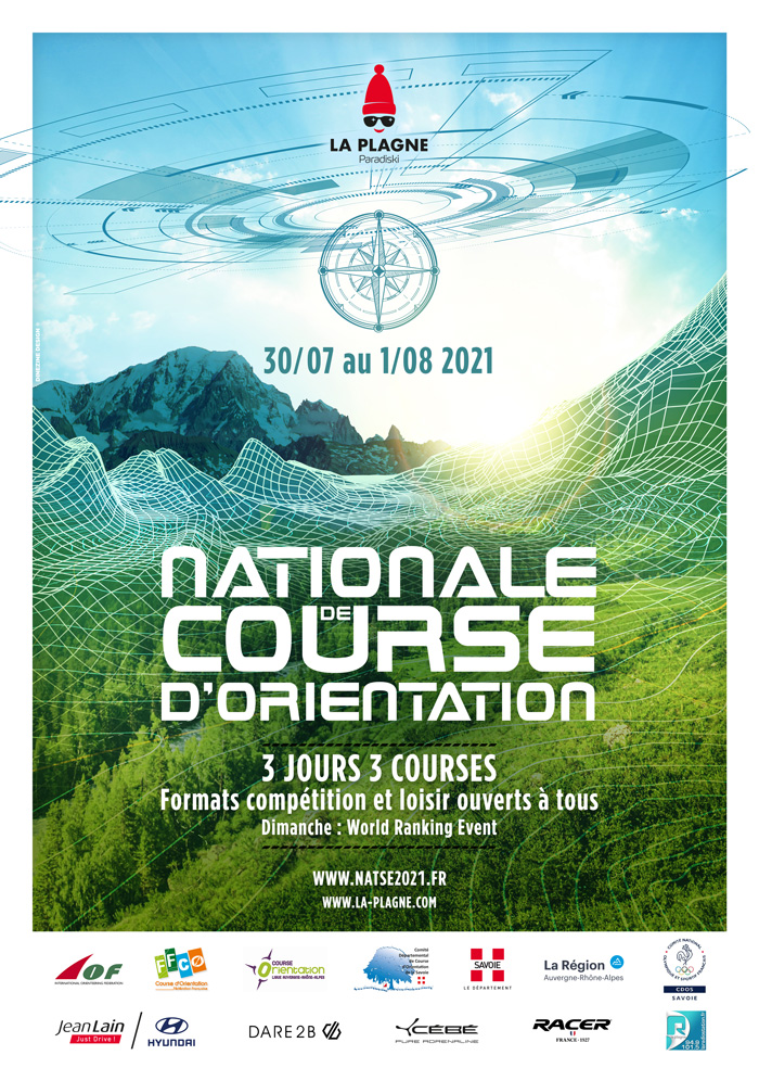 Affiche National Course d'orientation 2021