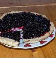 Le Joli Bois restaurant's blueberry tart