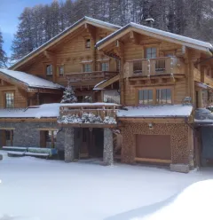 Chalet in winter