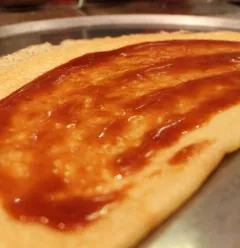 Caramel crêpes with salted butter