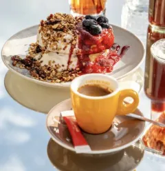petit déjeuner dehors