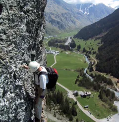 Via ferrata with a guide