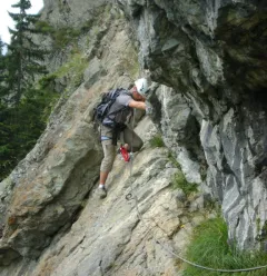 Via ferrata with a guide