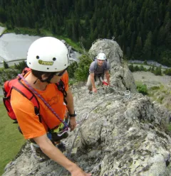 Via ferrata with a guide