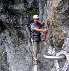 Via ferrata with a guide