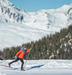 Cross-country ski lesson in la Plagne