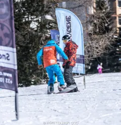 Apprentissage du snowboard avec Oxygène