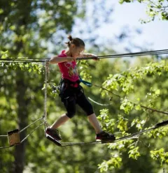 Treetop adventure courses - Natur'Accro Vallée de la Plagne