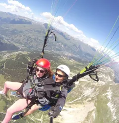 over the peaks