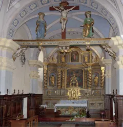 Altar in the church of St Laurent