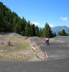 parcours bleu / rouge Pumptrack