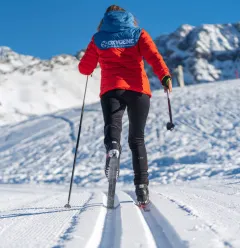 Cross-country ski lesson