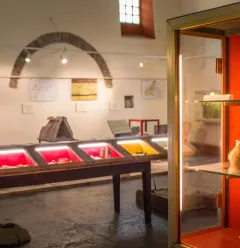 Inside the Pierre Borrione archaeological museum