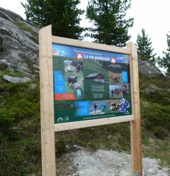Panel explaining pastoral farming