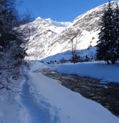 Épéna snowshoe itinerary