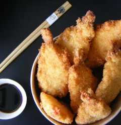Takeaway tempura shrimp