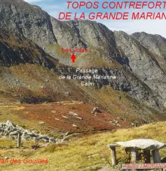 Falaise escalade Contreforts de la Grande Marianne