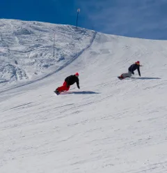 Snowboarding course