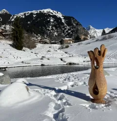Wood sculpture exhibition_Champagny-en-Vanoise