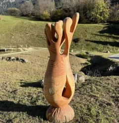 Wood sculpture exhibition_Champagny-en-Vanoise