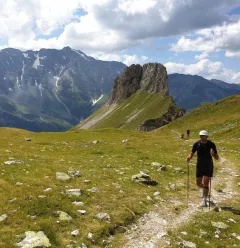 Trail route at Aiguille Rousse
