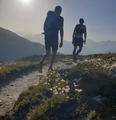 Trail route on the Tour des Glaciers de la Vanoise