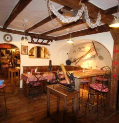 Main room, restaurant Chez Marie