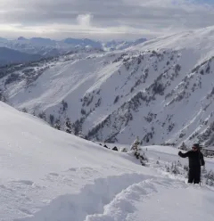 La Rossa snowshoeing itinerary