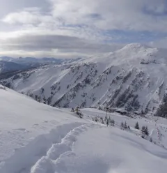 La Rossa snowshoeing itinerary