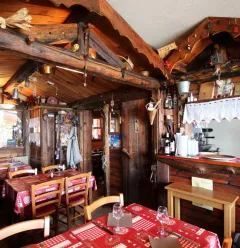 Interior of L'Alpage restaurant