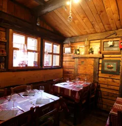 Interior of L'Alpage restaurant