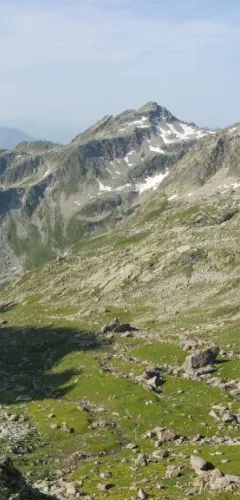 View of the Pierra Menta from Refuge de Presset, La Plagne valley