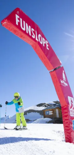 Funslope arrival at Arpette