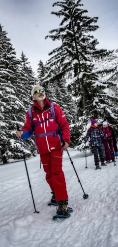Snowshoeing outing - On the path of the ice giants