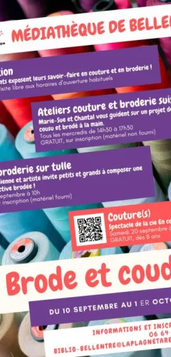 Brodécou! Exhibition and sewing / embroidery workshops_La Plagne Tarentaise