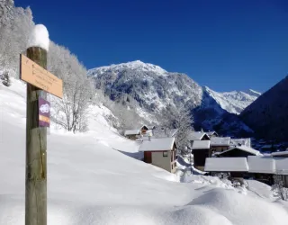 balade raquettes au Châtelard