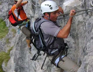 Via ferrata with a guide