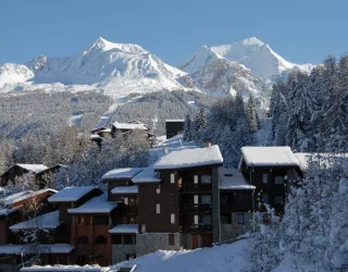 Village of Coches under the snow