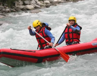 A cocktail of canoeing and rafting!