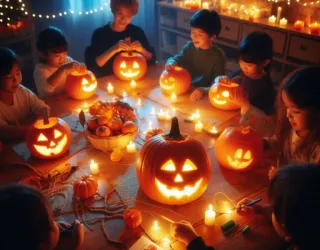 Atelier citrouille lumineuse