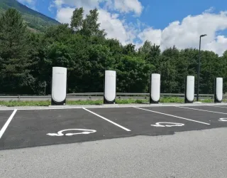 Charging station for electric vehicles in Aime