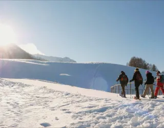 Snowsshoe walking