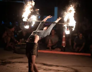 July 14th fireworks show!_Montchavin-les-Coches