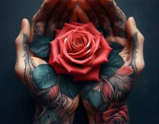 A unique tattoo!_Montchavin-les-Coches