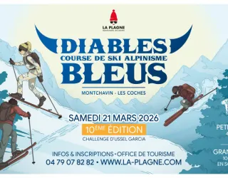 10th edition of the "Blue Devils" ski mountaineering race_Montchavin-les-Coches