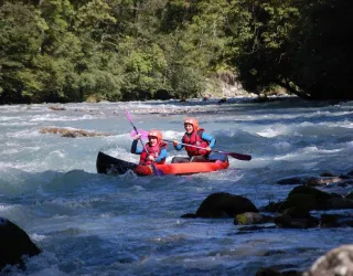 Canoe-raft